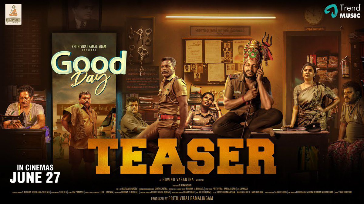 தமிழ் வீதி (@tamilveedhi) on Twitter photo The teaser of #GoodDay looks super interesting! ✨
Don’t miss this intriguing glimpse – watch now 👇
🎬 youtu.be/CawZr-NRpns?si…
Produced by #NewMonkPictures
#NAravindhan @Dreamwarriorpic <a href="/kaaliactor/">Kaali Venkat</a> <a href="/darmaduraijeeva/">jeeva Subramaniam offi</a> <a href="/RVijaimurugan/">RK.VijaiMurugan</a> <a href="/RamamoorthyVela/">Vela Ramamoorthy</a> <a href="/DirectorBose/">Bose Venkat</a> <a href="/js_porrna/">porrna_js_michael</a> The teaser of #GoodDay looks super interesting! ✨
Don’t miss this intriguing glimpse – watch now 👇
🎬 youtu.be/CawZr-NRpns?si…
Produced by #NewMonkPictures
#NAravindhan @Dreamwarriorpic <a href="/kaaliactor/">Kaali Venkat</a> <a href="/darmaduraijeeva/">jeeva Subramaniam offi</a> <a href="/RVijaimurugan/">RK.VijaiMurugan</a> <a href="/RamamoorthyVela/">Vela Ramamoorthy</a> <a href="/DirectorBose/">Bose Venkat</a> <a href="/js_porrna/">porrna_js_michael</a>