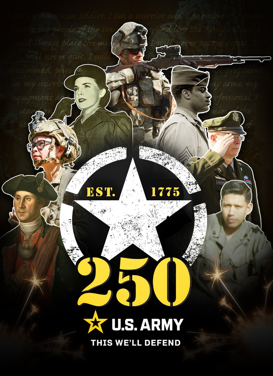 U.S. Army ERDC (@armyerdc) on Twitter photo Saluting 250 Years of Valor & Honor! The <a href="/USArmy/">U.S. Army</a> has played an integral part in shaping our country’s foundation. The theme “This We’ll Defend,” highlights the commitment of our Soldiers & civilians. Today, we reflect on their legacy of service, sacrifice and dedication. #Army250 Saluting 250 Years of Valor & Honor! The <a href="/USArmy/">U.S. Army</a> has played an integral part in shaping our country’s foundation. The theme “This We’ll Defend,” highlights the commitment of our Soldiers & civilians. Today, we reflect on their legacy of service, sacrifice and dedication. #Army250