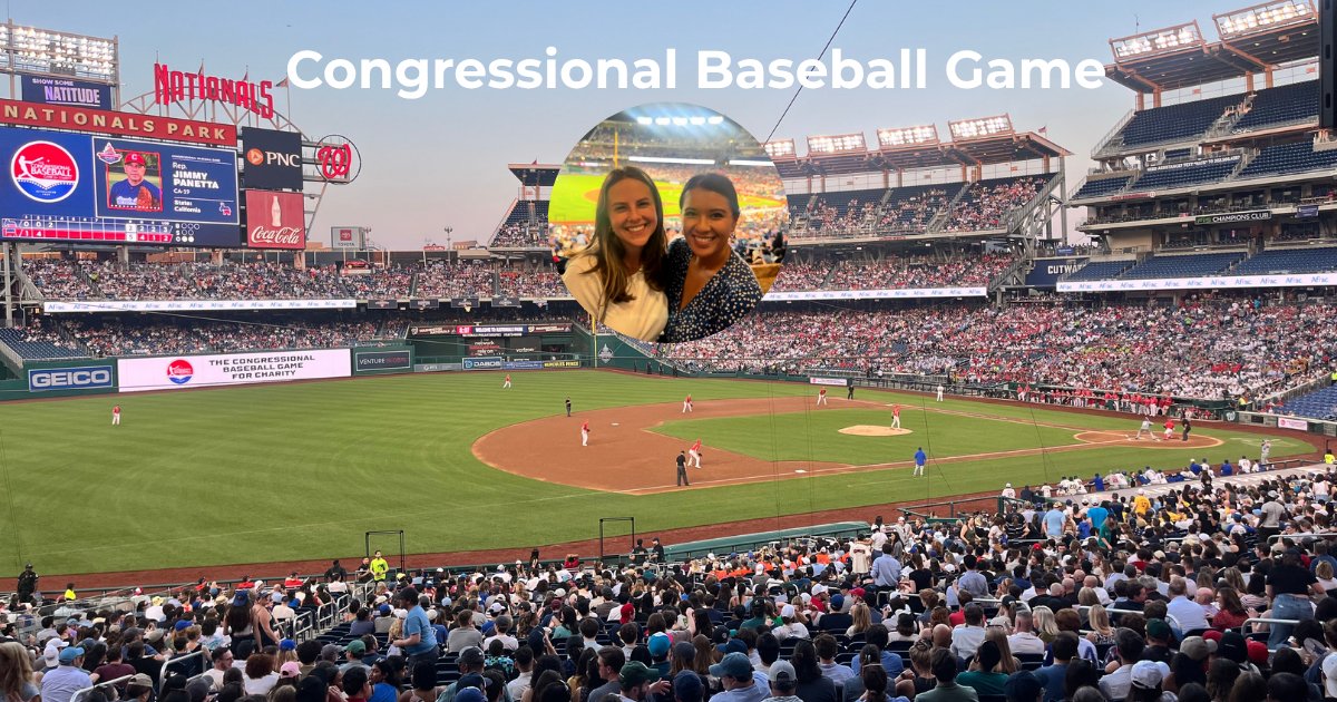 Nothing like America’s pastime in the heart of the nation’s capital!

Our amazing Fellow Liberty Pertiwi and intern Julia Wiedmer hit up the Congressional Baseball Game this week!
So glad they’re making the most of their time in DC!

#CongressionalBaseballGame #WorkHardPlayHard