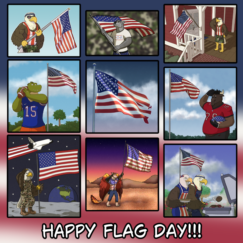 Happy Flag Day everyone! Today marks the anniversary of the adoption of the US flag back on June 14, 1777.