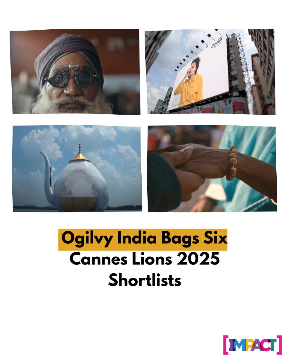 Impact Magazine (@impact_onnet) on Twitter photo <a href="/Ogilvy_India/">Ogilvy India</a> shines at Cannes Lions 2025 with six shortlists across Health & Wellness and Outdoor, showcasing creativity from Mumbai and Bangalore offices.
Read more on - impactonnet.com/cannes-lions-2ā¦
<a href="/neetanairhere/">Neeta Nair</a> <a href="/spalifekainaz/">kainaz karmakar</a> #CannesLions2025 <a href="/Ogilvy_India/">Ogilvy India</a> shines at Cannes Lions 2025 with six shortlists across Health & Wellness and Outdoor, showcasing creativity from Mumbai and Bangalore offices.
Read more on - impactonnet.com/cannes-lions-2ā¦
<a href="/neetanairhere/">Neeta Nair</a> <a href="/spalifekainaz/">kainaz karmakar</a> #CannesLions2025