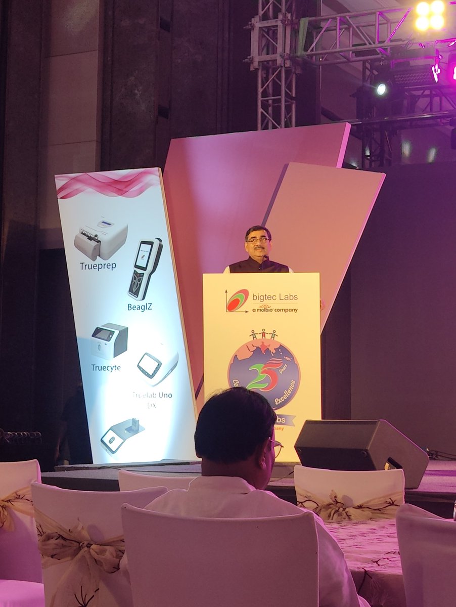 Really Inspired at the 25 years of celebrating excellence at ....#Bigtechlabs and  #molbiocompany 
They are the pioneers of   diagnostics  for  the primary health care in India.