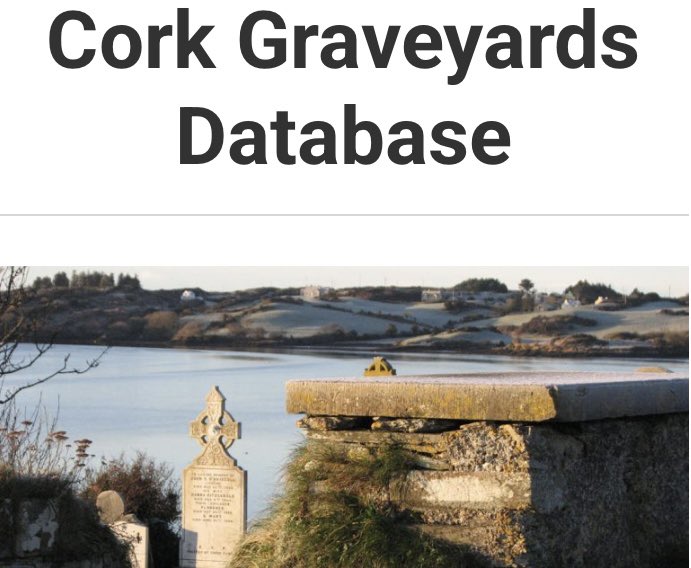 IGRS Top Research Tip #159: Skibbereen Heritage Centre has created an online database comprising Cork Co. Council area Burial Registers and a number of Graveyard Surveys. Click here to learn more and/or search: skibbheritage.com/west-cork-grav…