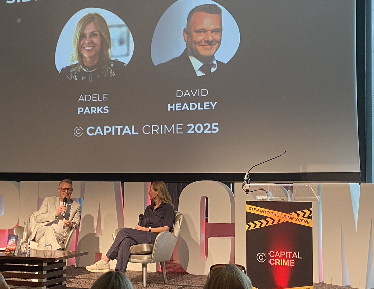 Moyette Gibbons (@moyetteg) on Twitter photo What a fabulous <a href="/CapitalCrime1/">Capital Crime</a> session <a href="/DavidHHeadley/">David Henry Headley</a> in conversation with the Queen of Domestic Noir @AdeleParks. 25 books published in 25 years! What a fabulous <a href="/CapitalCrime1/">Capital Crime</a> session <a href="/DavidHHeadley/">David Henry Headley</a> in conversation with the Queen of Domestic Noir @AdeleParks. 25 books published in 25 years!