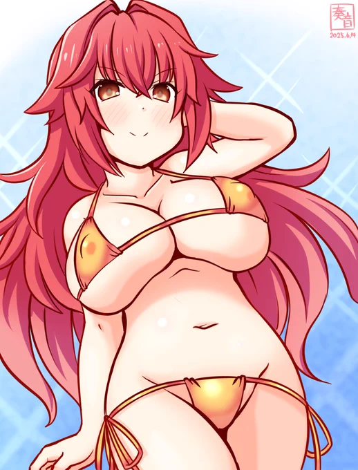 「あたしと夜を楽しんじゃうわけ? ま、いいでしょ」 #艦これ版真剣お絵描き60分一本勝負_20250614 #フェニックス