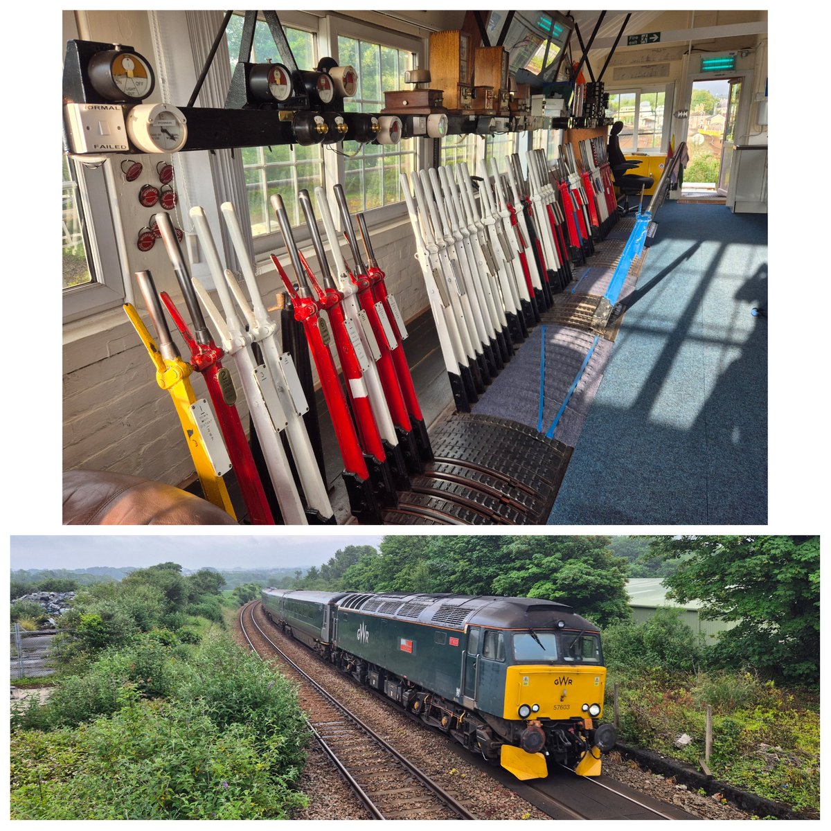Craig Munday (@craigmunday1) on Twitter photo The delight of 12 hours working a Summer day shift at St Erth box. Very busy with 2 x branch trains each hour and 4 x mainline ones. The only remaining Cornish box working full Absolute Block. <a href="/GWRHelp/">GWR</a> <a href="/networkrailwest/">Network Rail Western</a> <a href="/RailwayMagazine/">The Railway Magazine</a> <a href="/Modern_Railways/">Modern Railways</a> The delight of 12 hours working a Summer day shift at St Erth box. Very busy with 2 x branch trains each hour and 4 x mainline ones. The only remaining Cornish box working full Absolute Block. <a href="/GWRHelp/">GWR</a> <a href="/networkrailwest/">Network Rail Western</a> <a href="/RailwayMagazine/">The Railway Magazine</a> <a href="/Modern_Railways/">Modern Railways</a>