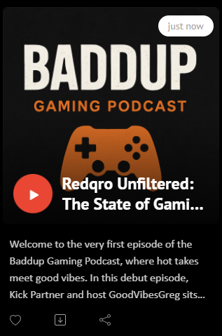 GoodVibesGreg's tweet photo. Officially out 
First episode out with @redqroh 

Podbean &amp; Spotify 

Next Guest Loading..... https://t.co/zQcJbmKzJT