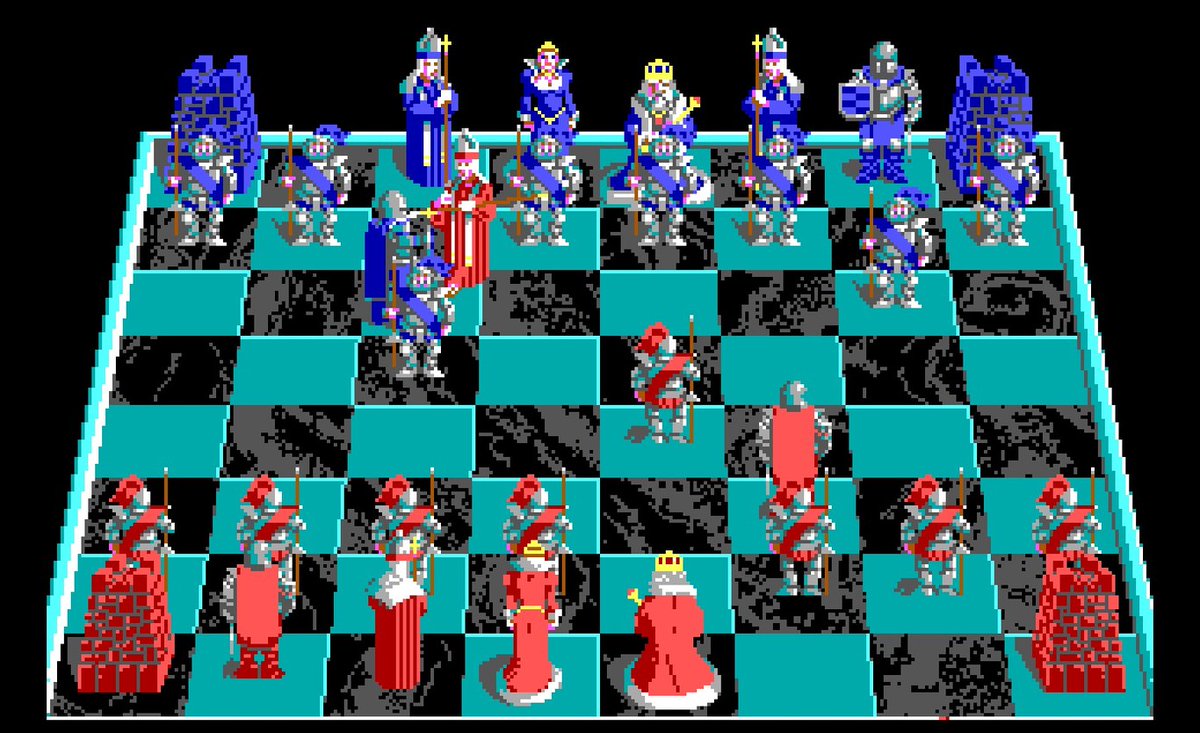 Cuando comías una pieza se producía un combate a muerte en el tablero