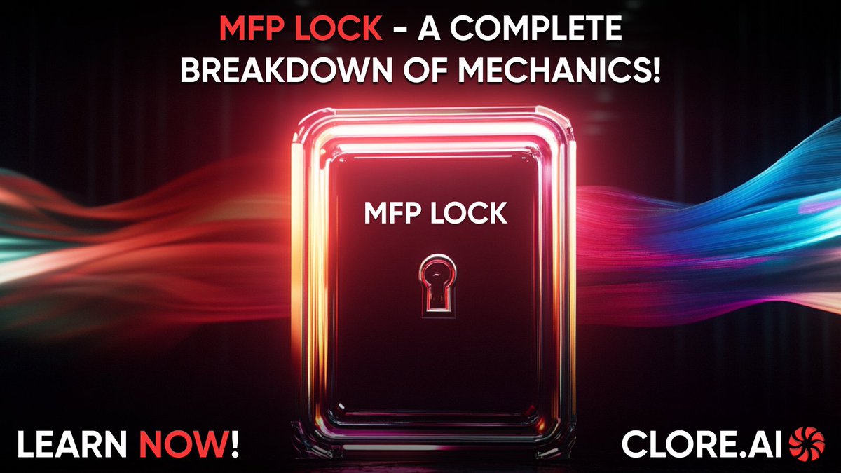 clore_ai's tweet photo. 📚 MFP Lock Guide on https://t.co/Zg6byU0MtI

In this fresh guide, we explain in plain language how MFP Lock turns your server’s specs and locked $CLORE into extra income. For example, if you rent out a server for 300 $CLORE per day, MFP Lock can boost its earnings up to 900 CLORE daily—this is just an illustrative example; the final amount depends on your configuration and the total staked pool. The article covers all the mechanics, the reward formula, and real-world scenarios.

Read the guide, prepare in advance, and lock your coins so you start receiving bonuses right from the launch.
https://t.co/oOrUdgfUI9

The new system goes into effect on 20 June.
#cloreAI
