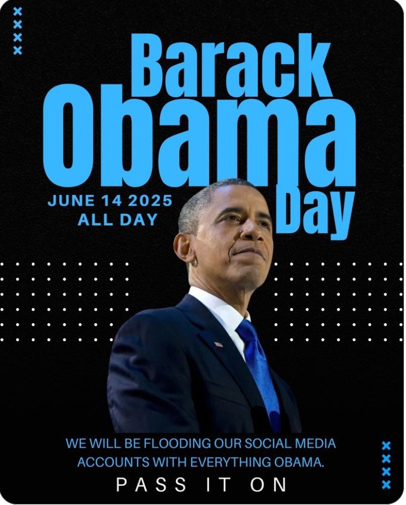 As we’re heading out to #NoKingsProtest let’s remember that today is also #BarackObamaDay