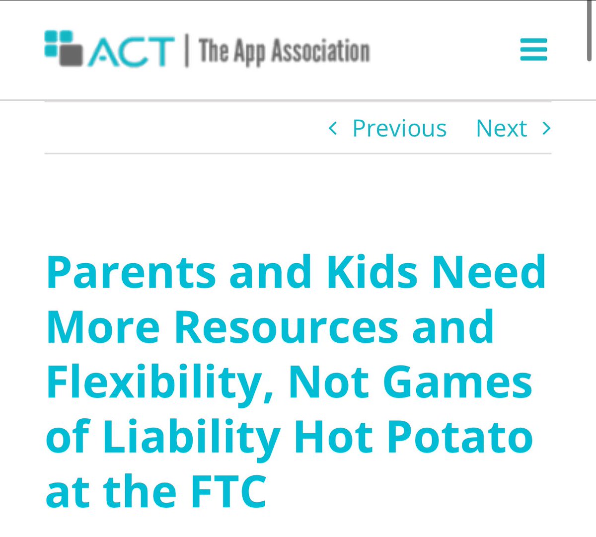 Melissa_M818's tweet image. 🚩Wow.

@actonline&apos;s new blog defending @Apple’s business model: brokering contracts with minors, concealing their age from developers, and monetizing their data as if valid consent existed.

This is systemic, commercial exploitation of children. 

Sick.

#AppStoreAccountability