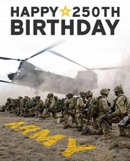 FlyersWarriors's tweet image. Happy 250th Birthday, United States Army. To our Soldiers past and present: you have earned the gratitude of a nation and the admiration of history.