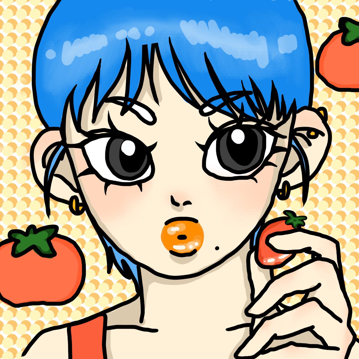 망난이~
혐생 사느라 그림을 안그렸더니 손이 굳었네요 ㅡㅡ
요즘은 토마토가 유행이죠😎🍅