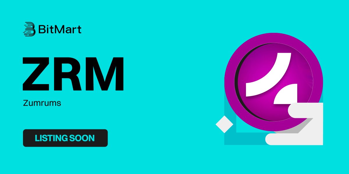 BitMartExchange's tweet photo. 🌟 Upcoming New Listing 🌟
🤩 #BitMart will list ZRM @Zumrums_ soon!
Keep an eye on our socials for further announcements.
Share in the comments what you like about this project 👇
#ZRMBitMartListing https://t.co/giknmL9uSN
