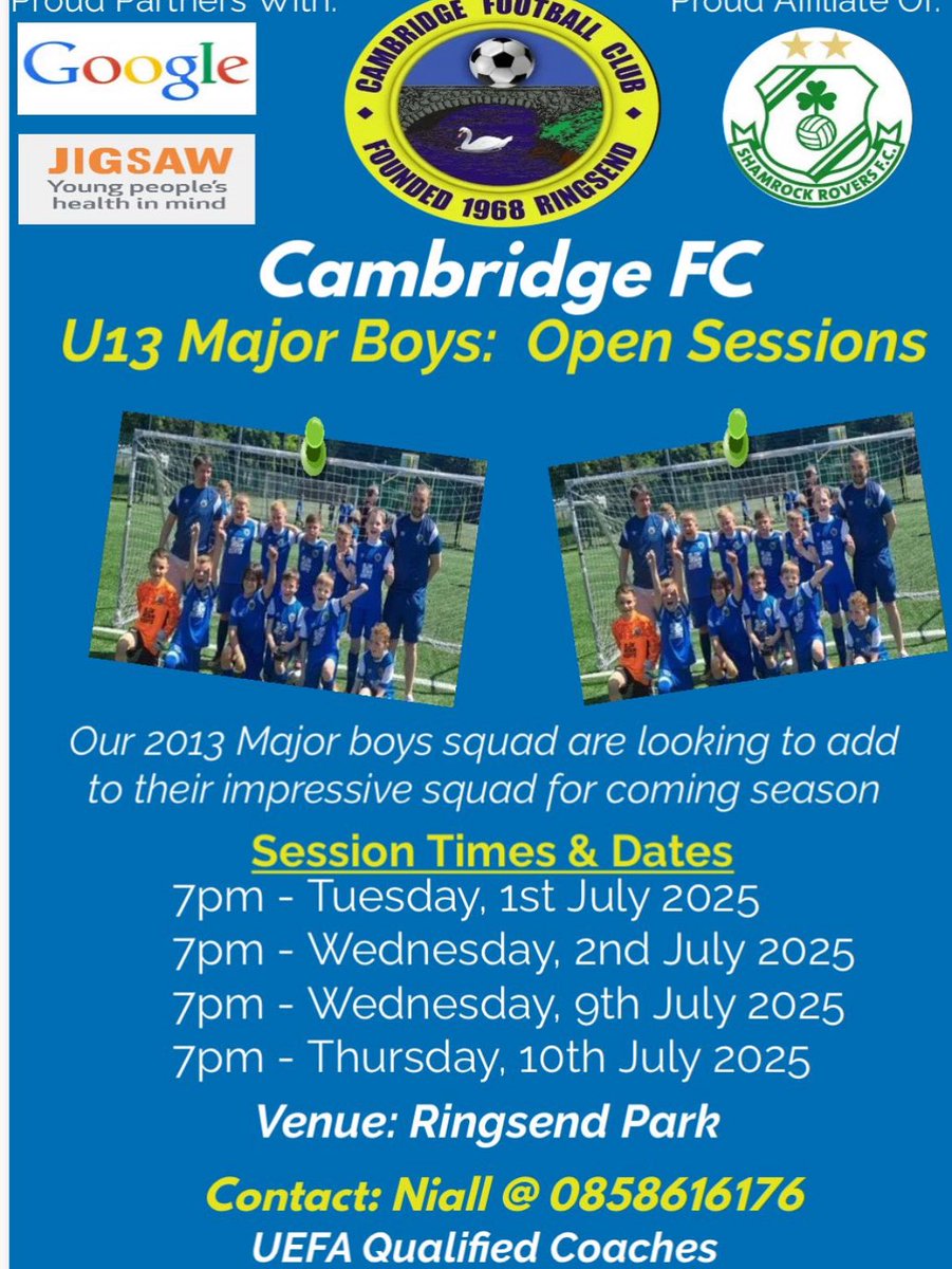 Open Sessions 🔵⚽️