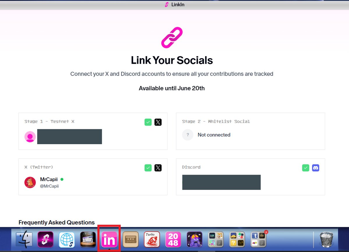 Don't forget to connect your main X account to Succinct if you used a alternative X account to onboard the Succinct testnet

🚨Deadline is 20th June 2025