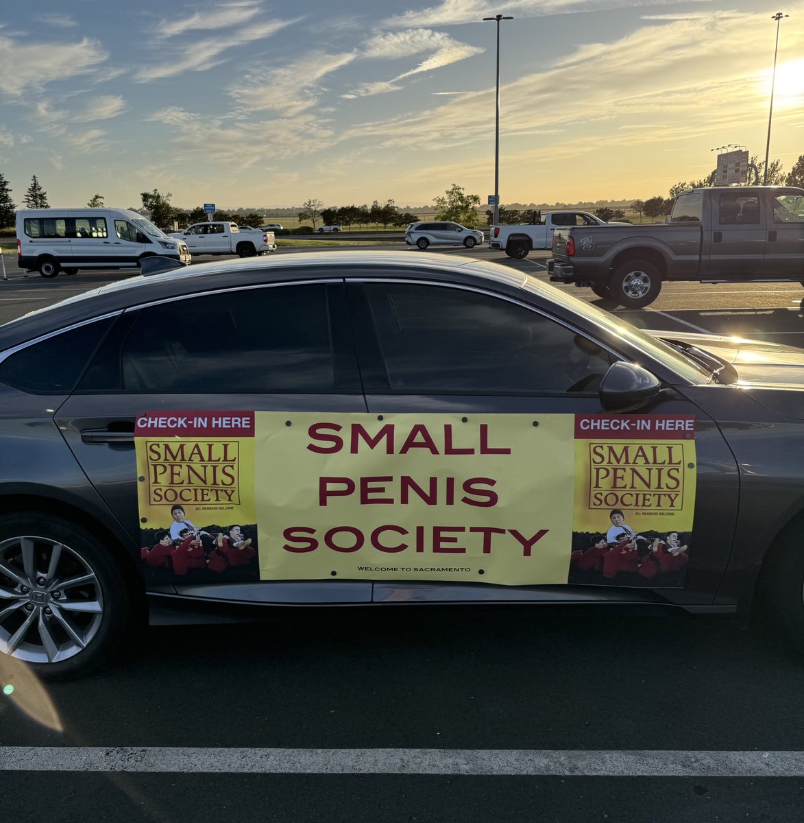 SacAppraiser's tweet image. I picked up my brother at the airport last night with a custom sign on my car. We always try to embarrass each other somehow when picking each other up at the curb. This time I made a sign. Ha ha.