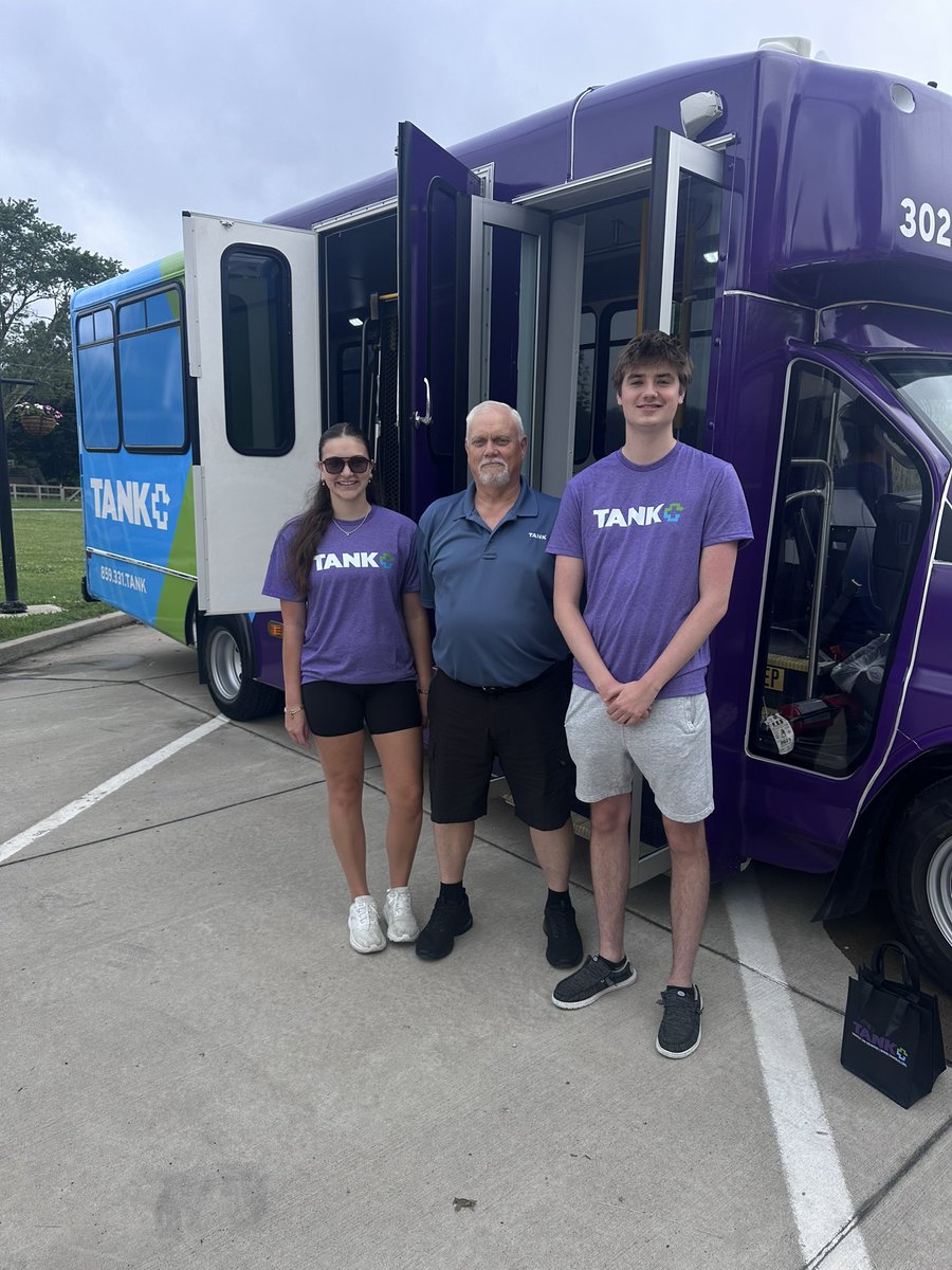 tankbus's tweet image. Join us today until 1PM at the City of Silver Grove, KY touch-a-truck event 🚌 Come explore the coolest purple bus, meet our team, and get all your TANK+ questions answered! #TANKBus #TANKInTheCommunity #TANKPlus
