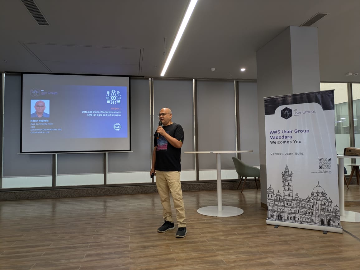 0xAdnan_19's tweet image. That’s a wrap on the AWS IoT Meetup at Tntra!
Huge thanks to @nileshvaghela for his incredible session and to everyone who joined us.
Shoutout to Tantra for being fantastic hosts.
The energy, insights, and connections made it unforgettable.
#AWSIoT #AWSUGVadodara