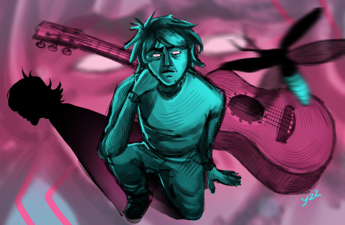 yazzimez's tweet image. anniv post for fire flies.. one of my fav songs
#gorillaz #gorillazfanart #2dgorillaz #thenownow