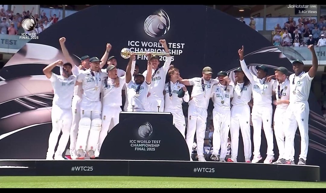 Congratulations South Africa..💙
#WtcFinal2025