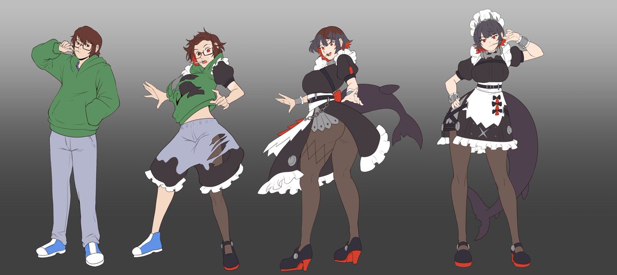 VedtomD's tweet image. Color base✨
Zenless Zone Zero

#maletofemaletransformation #zzzero  #zzzerofanart #transformation #genderbender #Commission #EllenJoe