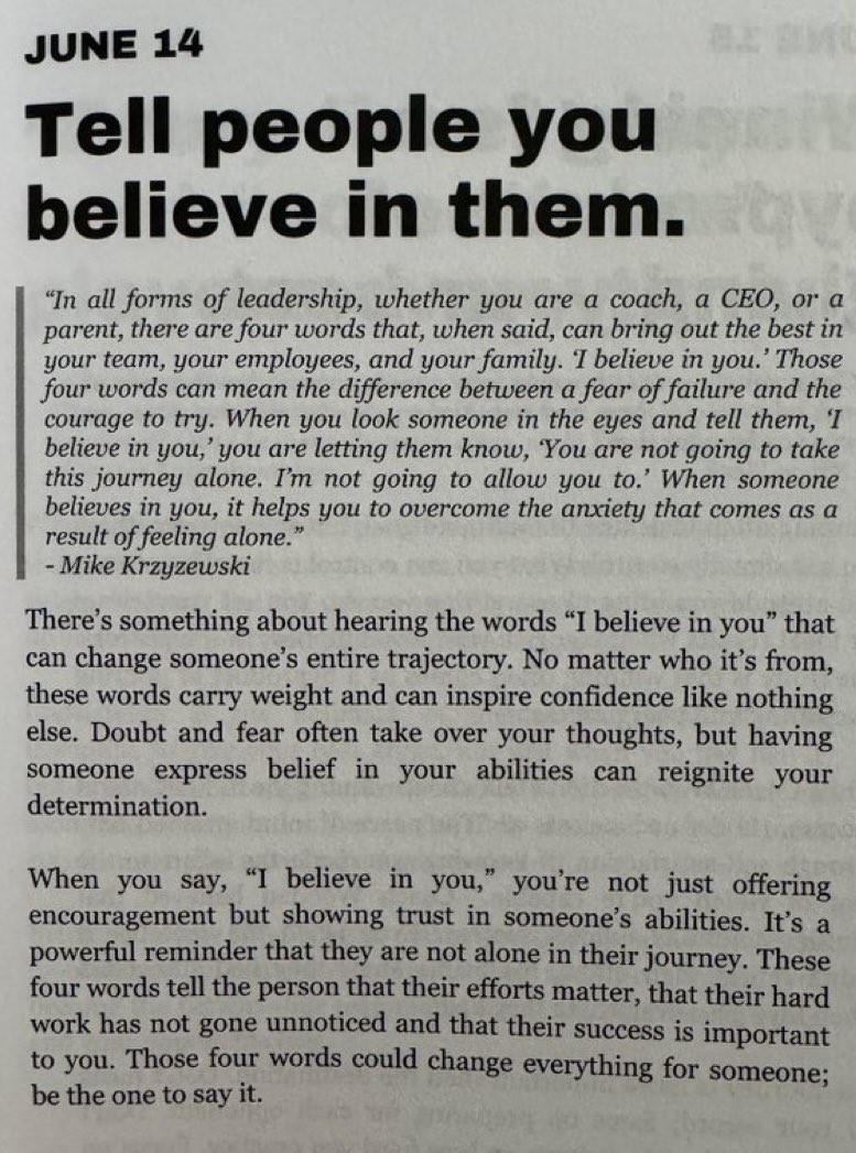 When you look someone in the eyes and tell them, I believe in you,' you are letting them know, You are not going to take
this journey alone. I'm not going to allow you to.' When someone believes in you, it helps you to overcome the anxiety that comes as a result of feeling alone.