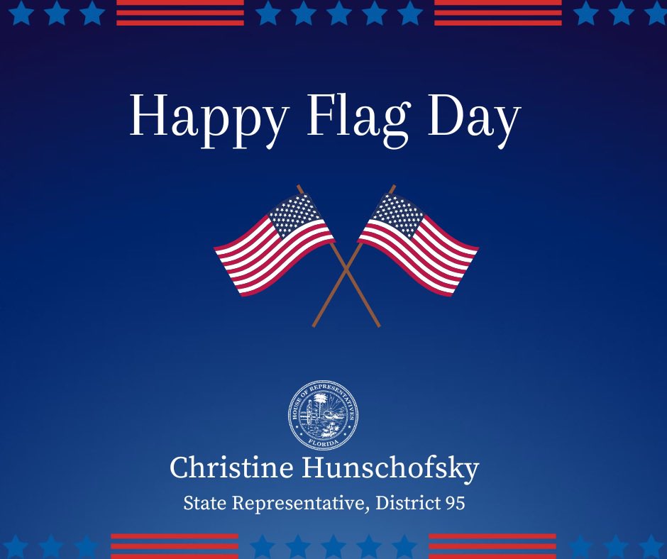 RepHunschofsky's tweet image. Happy #FlagDay! Today we proudly commemorate the adoption of the flag of the United States on June 14, 1777.