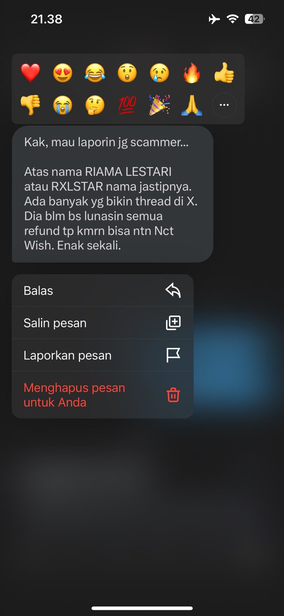 PHRlNCEU's tweet photo. SCAMMER | PENIPU | JASTIP

Atas nama RIAMA LESTARI atau RXLSTAR nama jastipnya https://t.co/mqT990ZByH