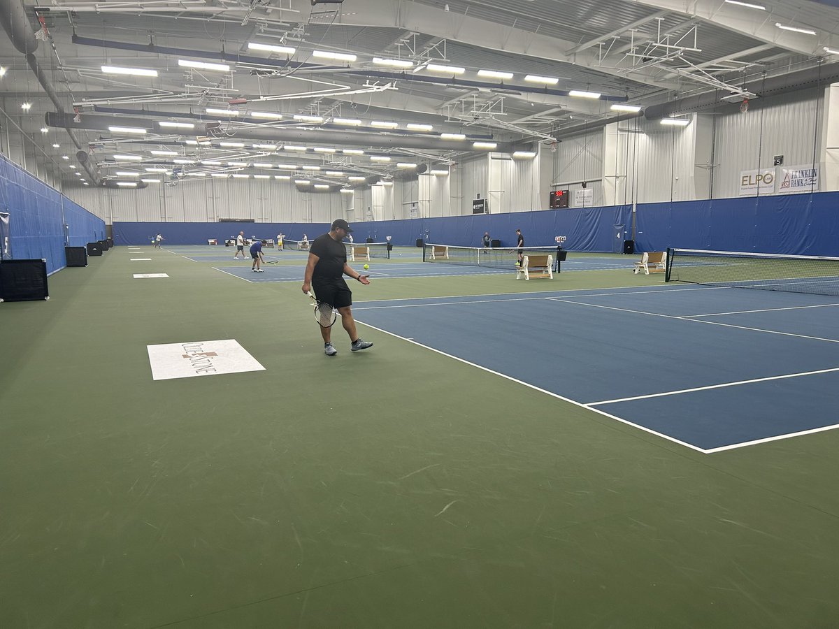 swhstennis's tweet image. Play got underway this morning at 8:00 and we have a full day of matches ahead!