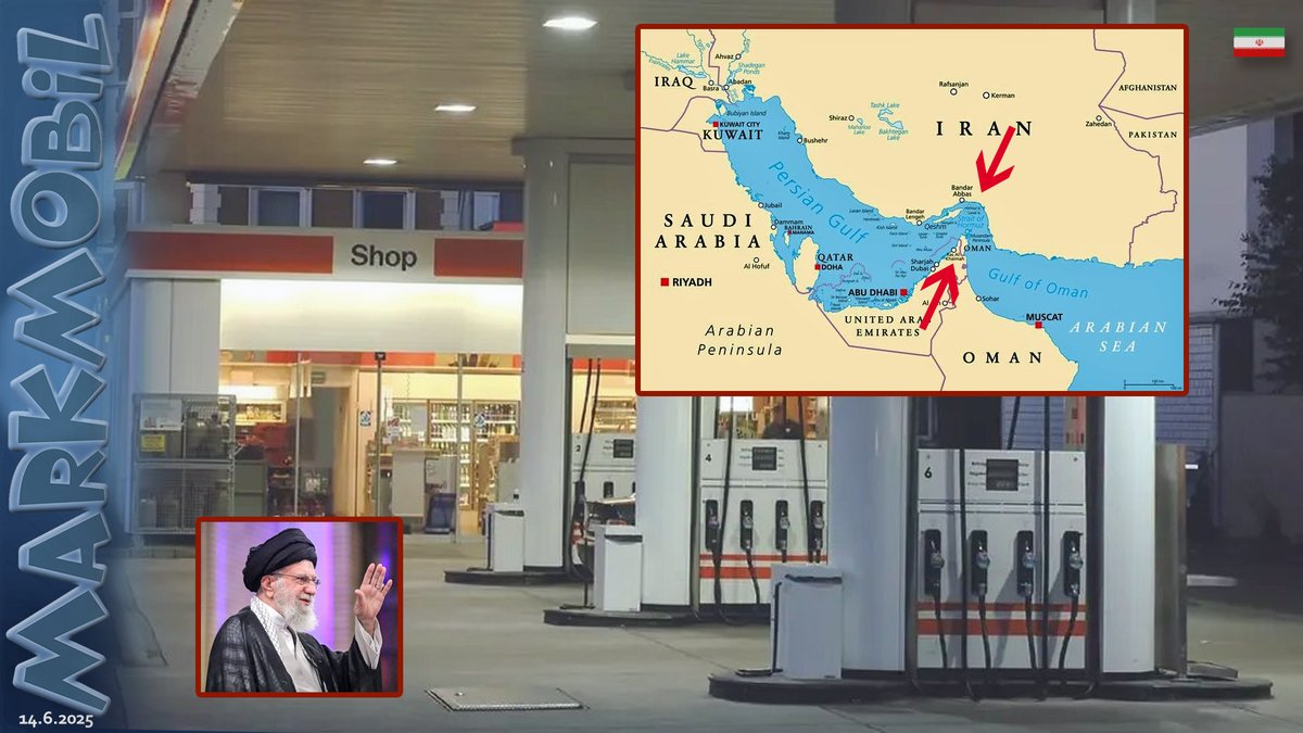 E I L M E L D U N G

Der Iran will wegen der Angriffe aus Israel die STRASSE VON HORMUS schließen. Da fließt ein Drittel des weltweiten Erdöls durch. Experten sagen, das wird den Ölpreis steigen lassen.