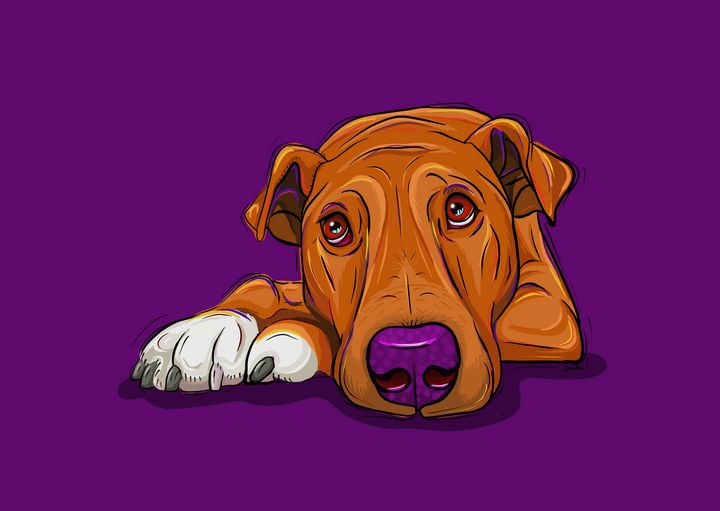 Art of the Day: "Waiting for Dinner". Buy at: ArtPal.com/dawgdigital?i=…