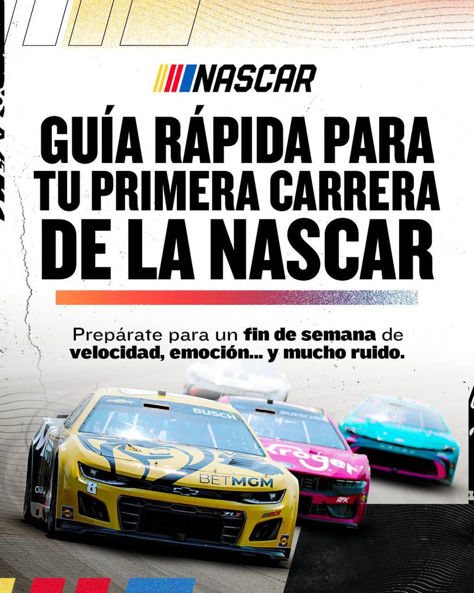 ¡Ojo aquí! 👀 Esto es lo que debes saber para disfrutar del #MexicoCityWeekend y vivir las carreras al máximo. 🚘 🔥 

#LaNASCARenEspañol #SomosLaNASCAR #LaNASCAR #NASCARMexico