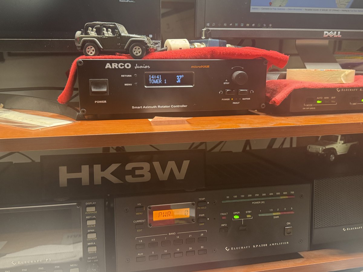 HK3W's tweet photo. Rotor Control Arco Junior worked! @microham1 #Hk3Shack #Microham https://t.co/zWnQcXGfYJ