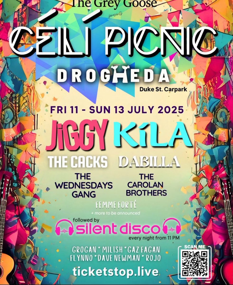 Andrew Milne (@andrewmilne12) on Twitter photo JULY 11th - 13th - come join us for a super weekend of music as part of the <a href="/leinsterfleadh/">Leinster Fleadh</a> in @thegreygoosedrogheda for @ceilipicnic .
TICKETS 🎫 ON SALE NOW
@thecacks @jiggytheband
#leinsterfleadh #music #silentdisco #fleadhcheoil JULY 11th - 13th - come join us for a super weekend of music as part of the <a href="/leinsterfleadh/">Leinster Fleadh</a> in @thegreygoosedrogheda for @ceilipicnic .
TICKETS 🎫 ON SALE NOW
@thecacks @jiggytheband
#leinsterfleadh #music #silentdisco #fleadhcheoil