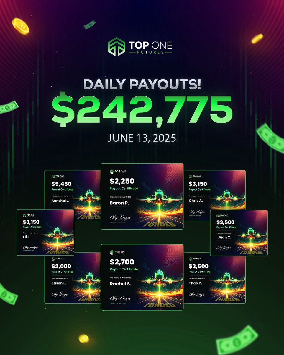 Another round of traders seeing results today.
Congrats on your payouts!
🎉💵