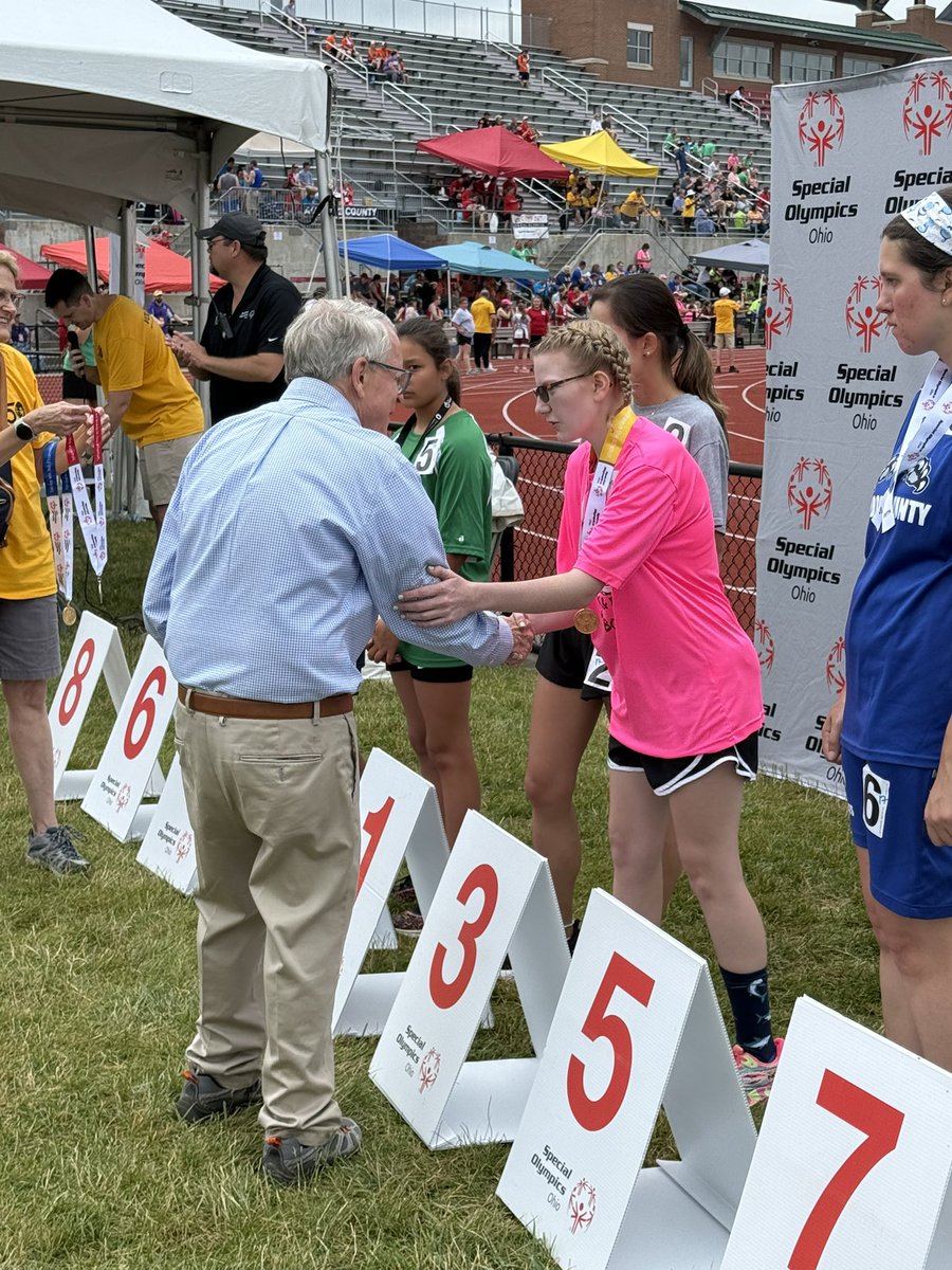 MikeDeWine's tweet image. Congratulations to all the athletes participating in this weekend’s @SOOhio Summer Games!