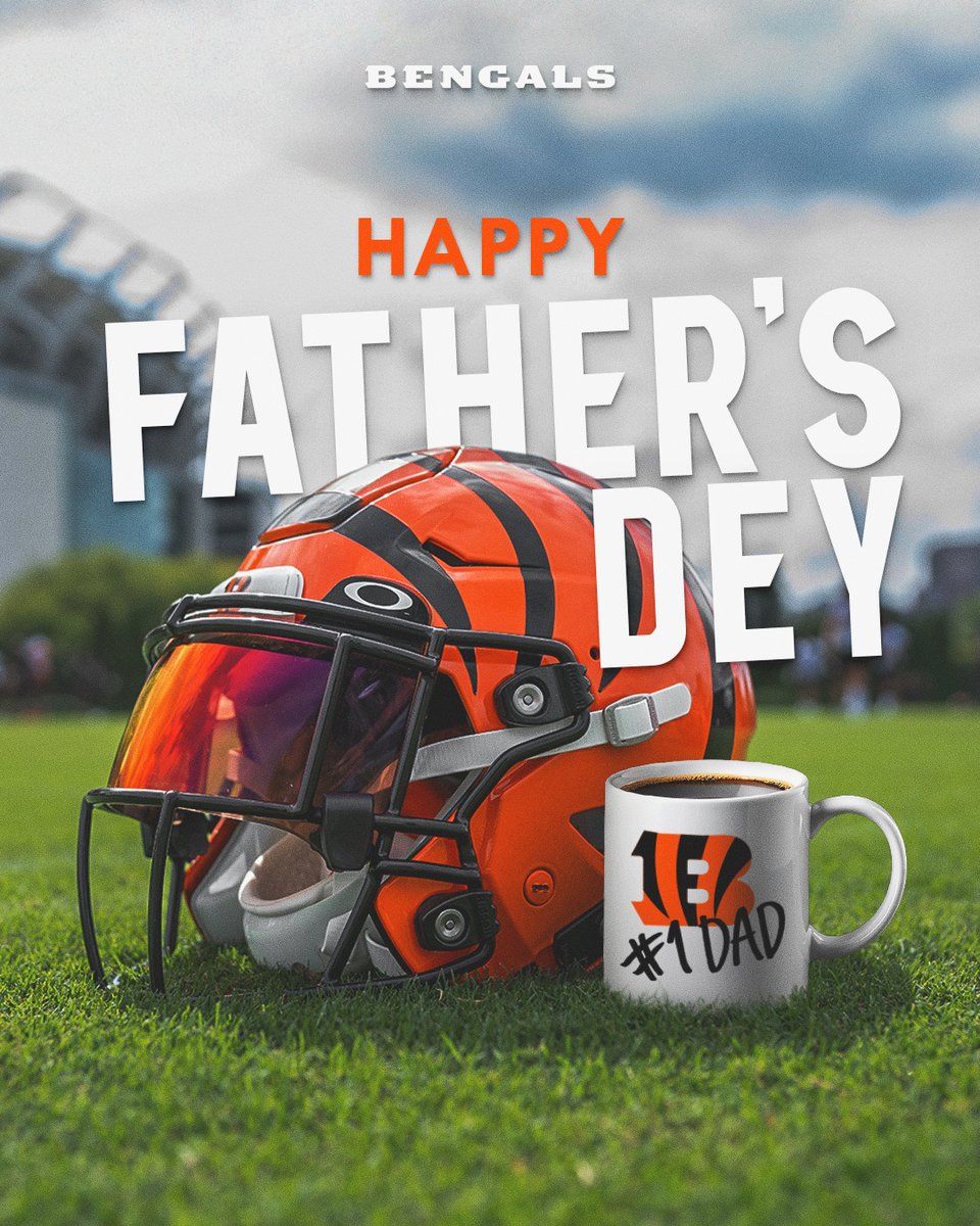 A tip of the helmet to the dads of Bengals Nation!​

#WhoDey