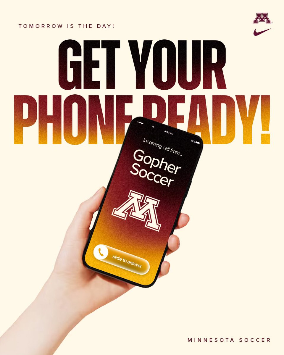 Tomorrow’s the day! 

Get your phones ready 2027s! 📱

#ThisIsHome | #Gophers〽️