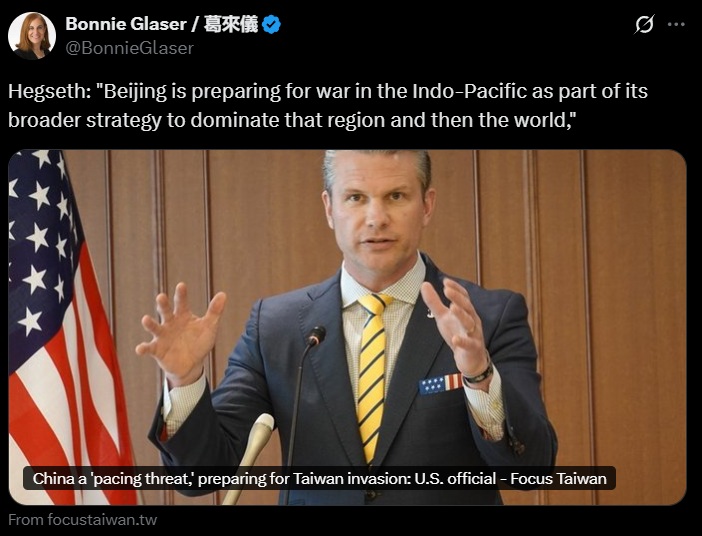 Dr. Lawrence Sellin (@lawrencesellin) on Twitter photo The internal threat cannot be overstated. Mitigate before it is too late.
One should expect and prepare for an attack by the Chinese Fifth Column on U.S. military bases, critical infrastructure and population centers in the event of conflict with Communist China.
<a href="/BonnieGlaser/">Bonnie Glaser / 葛來儀</a> The internal threat cannot be overstated. Mitigate before it is too late.
One should expect and prepare for an attack by the Chinese Fifth Column on U.S. military bases, critical infrastructure and population centers in the event of conflict with Communist China.
<a href="/BonnieGlaser/">Bonnie Glaser / 葛來儀</a>