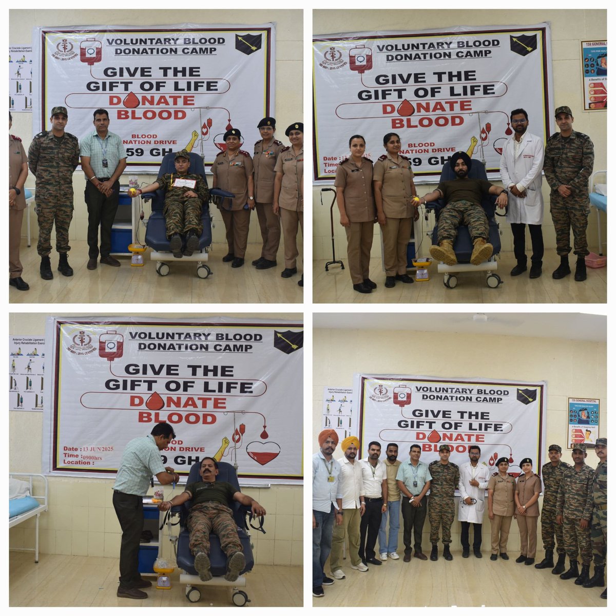 westerncomd_IA's tweet image. #NationalMission
#WeCare

On #WorldBloodDonorDay2025,  the theme: &quot;Give Blood, Give Hope – Together We Save Lives.&quot; echoed across #WesternCommand. 

On the occassion blood donation camps were organised at Chandigarh, Ferozepur, Jalandhar &amp;amp; Pathankot reflecting an enduring…