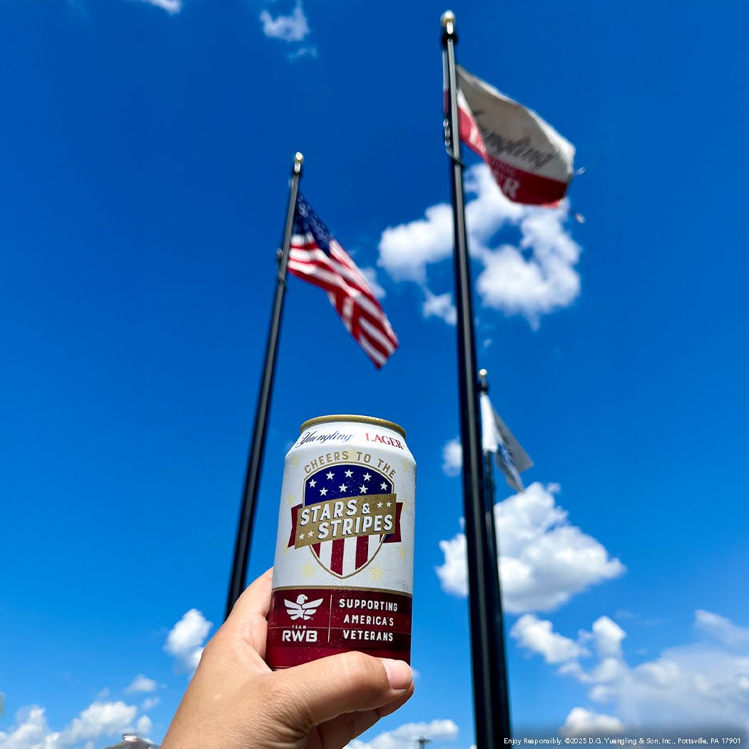 Celebrating Flag Day, the Yuengling way. Show us how you're sipping in red, white, and brew.🍺🇺🇲