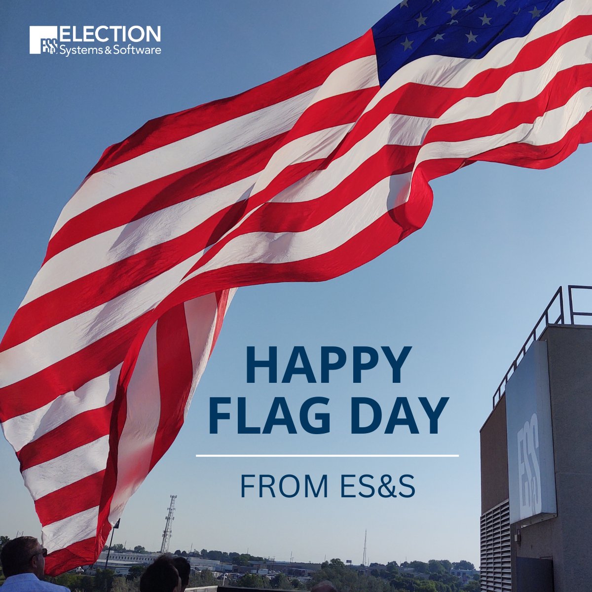 At ES&amp;S, our flag serves as a symbol of the responsibility our team has to ensure secure, accessible and accurate elections. #FlagDay2025
