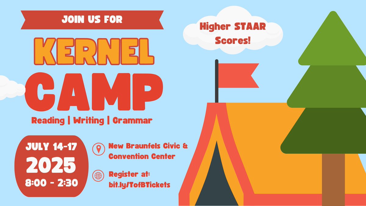 Join us for Kernel Camp this summer!
July 14 - July 17, 2025 | 8:00 am - 2:30 pm
New Braunfels Convention Center
bit.ly/KernelCamp2025