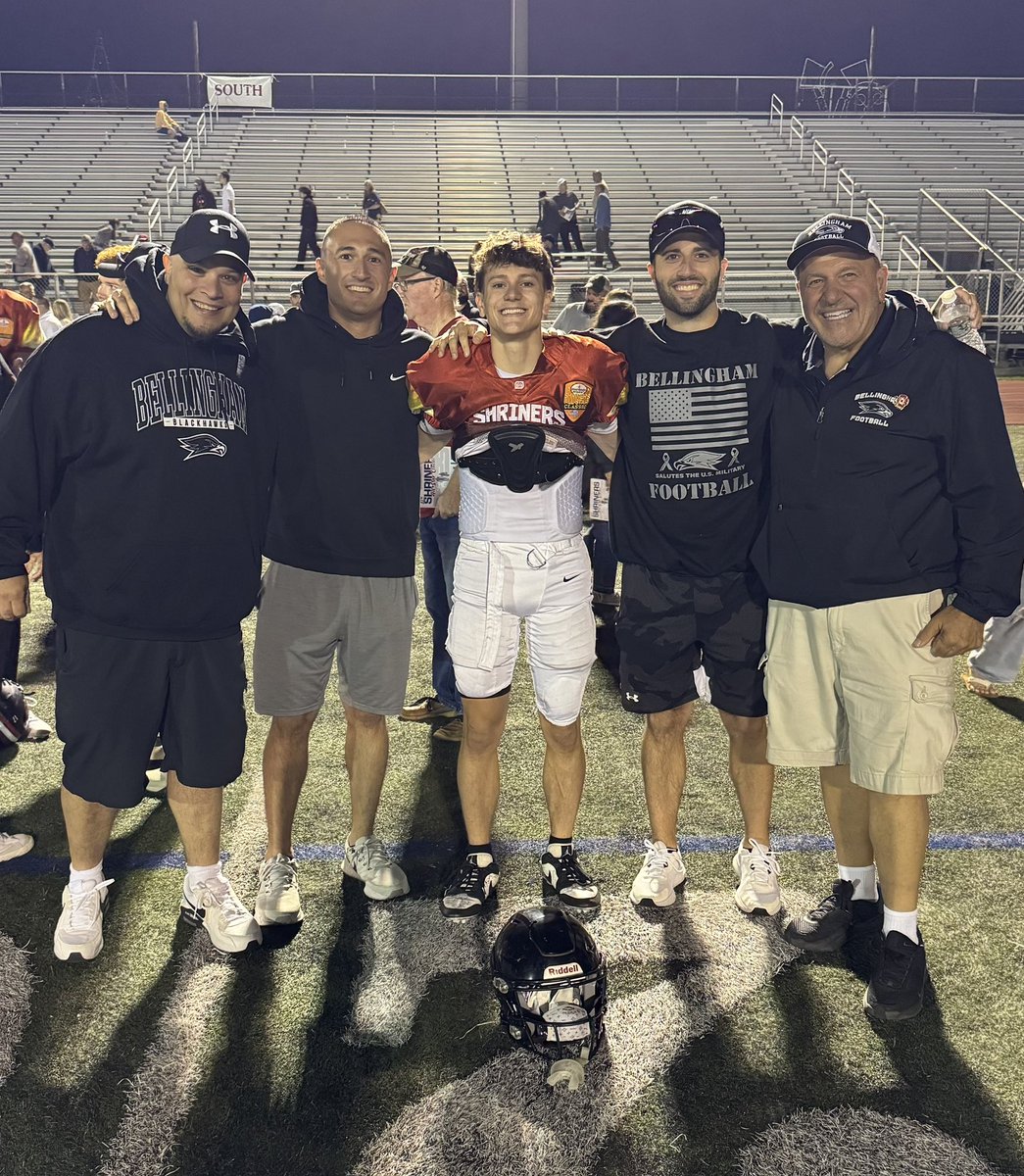 Bellingham Football (@bhawksfootball) on Twitter photo So proud of <a href="/Max_Gamble9/">Max Gamble</a> for representing Bellingham in the Shriner’s Football Classic last night! So proud of <a href="/Max_Gamble9/">Max Gamble</a> for representing Bellingham in the Shriner’s Football Classic last night!