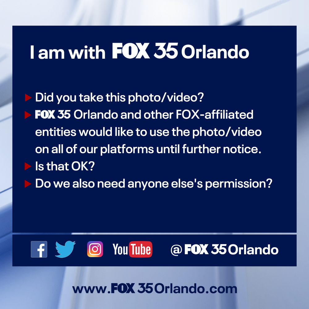 KMPeterman's tweet photo. @msbwul Hi there! I'm a news producer for Fox35 Orlando. May we have permission to use your photo in our coverage of today's protest? If so - could you answer these questions for me? https://t.co/QFYx8b9Hv7
