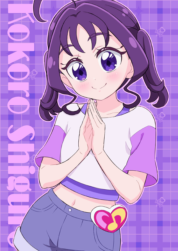 こころちゃんの私服（夏服バージョン）の落書き～💜🎵🎤✍💨✨