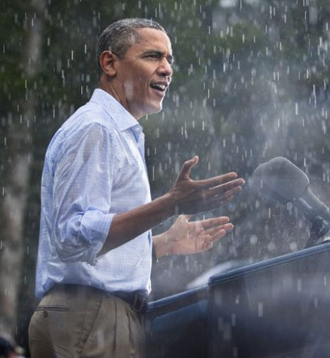 Obama Appreciation Day! 🫶

A little rain never bothered Obama, unlike someone else we know and hate.