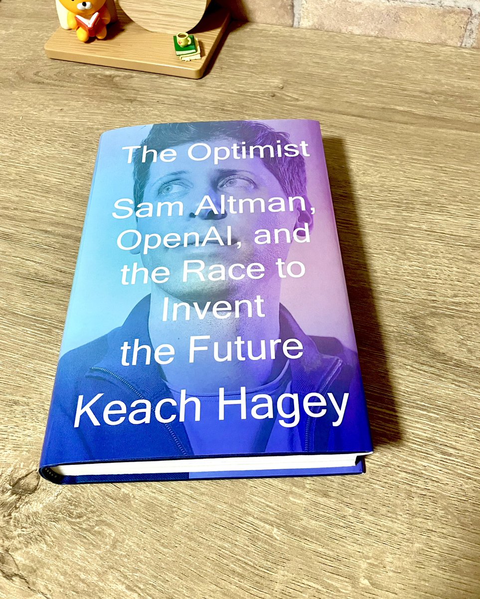 alfxad's tweet image. just finished reading the optimist (authored by keach hagey), it’s an insightful book about what has led up to this very moment and what the future might look like. i highly recommend reading it.