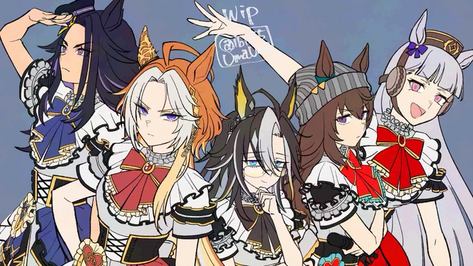 本日の進捗。色置いただけ。まだまだまだまだ途中。